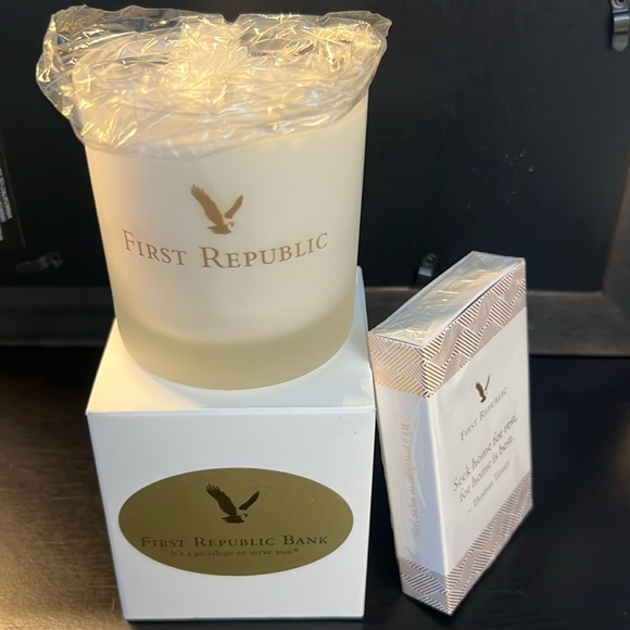 First Republic Bank Swag - Original Packaging - Candle, Box, and Matches - Picture 8 of 8